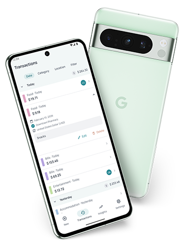 Enough Spent transaction history showing expense list